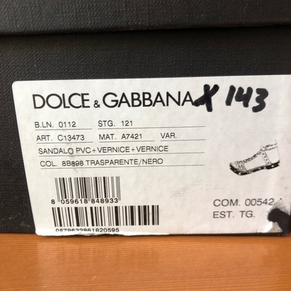 Dolce & Gabbana AUTHENTIC Sandals SZ 39 - Picture 5 of 6